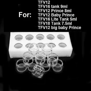 10ШТ Пузырчатая Замена Толстой Стеклянной Трубки Для TFV12 Prince TFV12 Big Baby Prince TFV16 TFV16 Lite TFV18 Мини-Стеклянный Резервуар