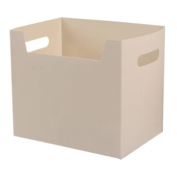 2 ШТ Пластиковые папки Коробка для файлов Органайзер Офисный Настольный контейнер для журналов Бумага Белая Полипропиленовый чехол для дома