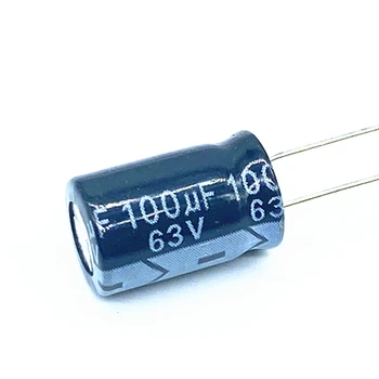 20 шт./лот высокочастотный низкоомный алюминиевый электролитический конденсатор 63 В 100 мкФ размер 8*12 100 МКФ 20%