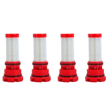 4X Новых топливных фильтра красного цвета, подходящих для двигателей FORD Mercury Optimax /Verado 8M0020349 884380T