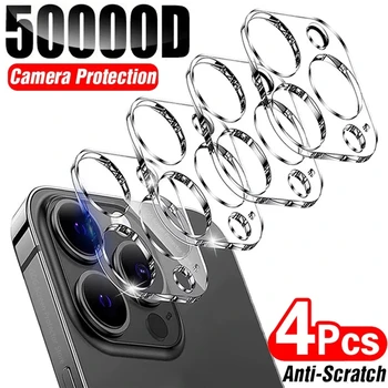 4ШТ Защитное Стекло Камеры для iPhone 15 Pro Max iPhone15 15 Plus iphone15 ProMax Прозрачная Защитная Пленка Для Объектива Камеры