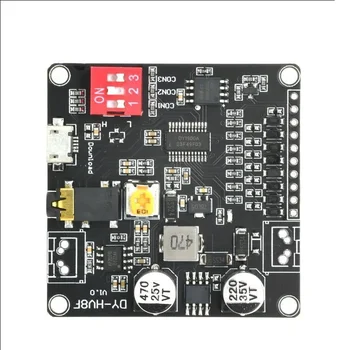 DY-HV8F 12 В/24 В источник питания 10 Вт/20 Вт Модуль воспроизведения голоса с поддержкой Micro SD карты MP3 музыкальный плеер для Arduino