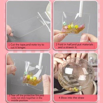 P82D Nanos Клейкая лента Наборы для выдувания пузырей Набор для изготовления воздушных шаров для детей