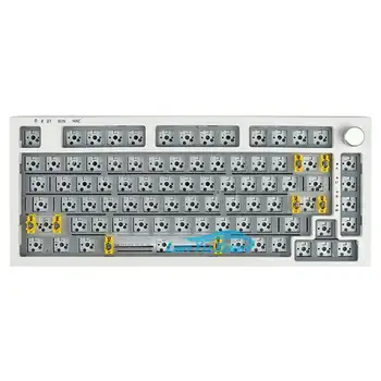 RECCAZR KW75 75% С Возможностью горячей замены Bluetooth 5,0/2,4 ГГц/Type-C Беспроводная/Проводная Игровая Клавиатура Прокладка Механическая Клавиатура NKRO Kit