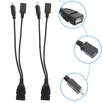 Адаптер для передачи данных Otg Для Телефона Для ноутбука Micro USB Конвертер USB-A для планшета Блок Питания для телефона