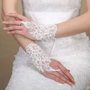 Аксессуары для платья и юбки, свадебные перчатки для цветочницы, сценические перчатки, варежки на все пальцы, перчатки принцессы, свадебные перчатки