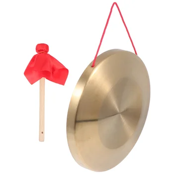 Гонг Китайская тарелка Ручной молоток Медь Детские игрушки на открытом воздухе Открытие компании Mini Прочная латунь