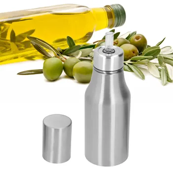 Дозатор оливкового масла из нержавеющей стали 500 мл Герметичный Пылезащитный Кухонный графин для оливкового масла