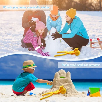 Зажим для изготовления снежков Снежные бои Спортивные игрушки Мультяшные зажимы для моделей снежных шаров различной формы Гаджеты для игры в снежки