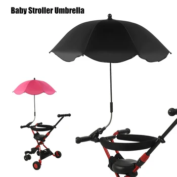 Защита от ультрафиолета, Солнцезащитный Козырек, Непромокаемый Зонт для детской коляски, легко Открывающийся Навес, Универсальные Аксессуары для колясок