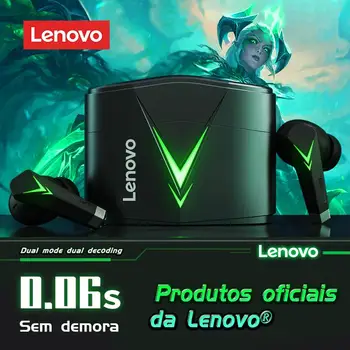 Игровые наушники Lenovo LP6 TWS, новые беспроводные наушники Buletooth с шумоподавлением, Двухрежимная гарнитура для киберспортивных игр и музыки