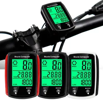 Измеритель светового кода велосипеда, Проводная Английская версия, Одометр с подсветкой, Спидометр, Mtb Велосипед, Измеритель скорости с сенсорным экраном, Секундомер