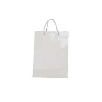 индивидуальный дизайн, оптовый пакет для пищевых продуктов с логотипом на заказ, белый бумажный пакет с ручкой из хлопчатобумажной веревки