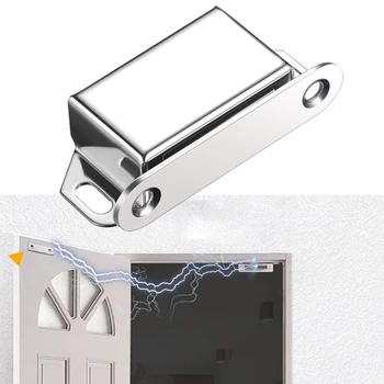 Магнитная Дверная Защелка Сильные Сверхмощные Магниты Для Шкафа 10 КГ Кухонные Защелки Скрывают Раздвижную Сетчатую Дверь Мебельное Оборудование