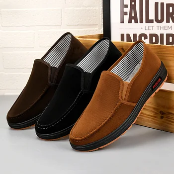 Мужские лоферы, удобная повседневная обувь для мужчин, классические дышащие прогулочные туфли на плоской подошве для вождения, мужские кроссовки, обувь для отца, Размер 39-44