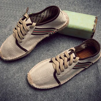 Мужские повседневные кроссовки В корейском стиле, парусиновая обувь на шнуровке с круглым носком, легкие кроссовки для ходьбы, Zapatillas De Lona Para Hombre