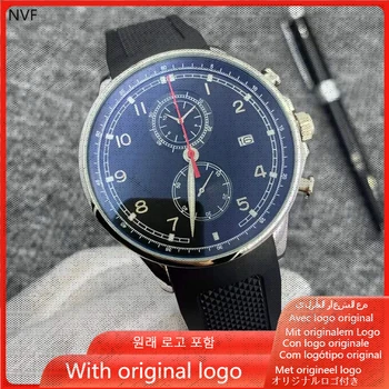 Мужские часы NVF 904l Кварцевые часы из нержавеющей стали 44 мм-IC