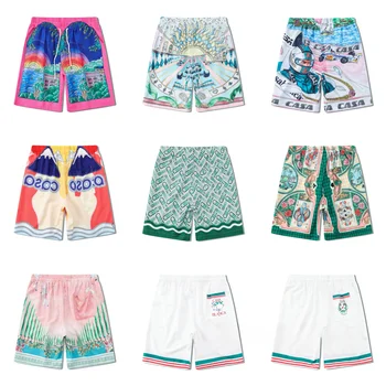 Новые шорты CASABLANCA, Гавайские летние короткие штаны, Мужские и женские высококачественные повседневные бриджи в пляжном стиле TENNS CLUB