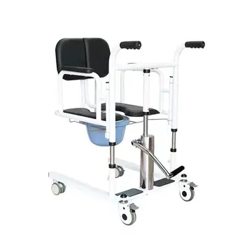 Оптовый Медицинский Портативный Ручной Гидравлический Туалет Для инвалидных колясок, лифт для ухода за пожилыми пациентами, Туалетный стул