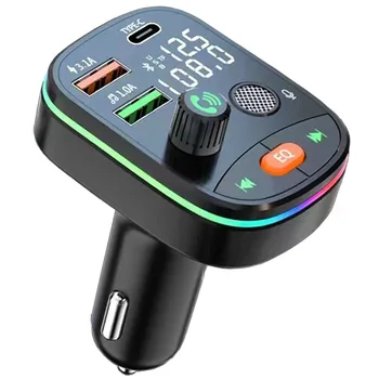 Плеер Bluetooth-приемник Многофункциональный QC3.0, Автомобильная быстрая зарядка, бестселлер производителя семицветного автомобильного MP3-плеера с рассеянным светом