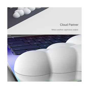Подставка для запястья Cloud Keyboard Мягкая кожаная подушка для поддержки запястья из пены с эффектом памяти для облегчения набора текста, обезболивающая, противоскользящая, B Short