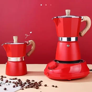 Портативный новый Moka Pot: кофеварка для ручной варки кофе для дома и кемпинга на открытом воздухе