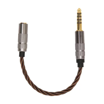 Портативный переходник для наушников от 4,4 мм к 3,5 мм-позолоченный кабель премиум-класса для любителей музыки