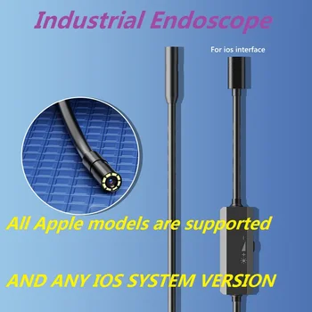 Промышленный эндоскоп с прямым подключением телефона, камера для проверки кондиционера IP68, водонепроницаемая для iPhone 14 13 12/iPad IOS