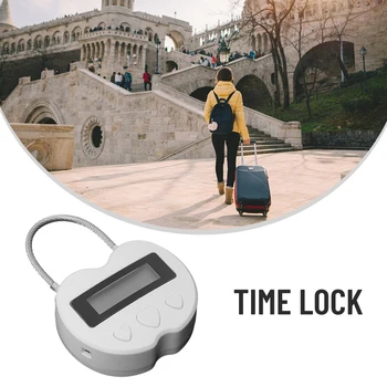 Прочный навесной замок Smart Time Lock ABS, горячая распродажа, многофункциональный, новый перезаряжаемый, полезный с ЖК-дисплеем, 30 грамм