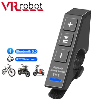 Робот виртуальной реальности, водонепроницаемая беспроводная кнопка дистанционного управления Bluetooth для шлема, гарнитуры, мультимедийного контроллера на руле мотоцикла/велосипеда