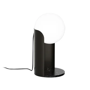 Скандинавская простая креативная настольная лампа с шариком, прикроватная лампа для гостиной, спальни, Выставочный зал, мраморная стеклянная настольная лампа
