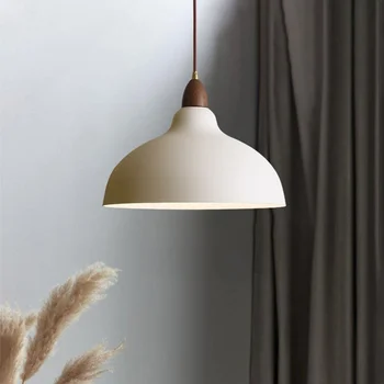 Скандинавская светодиодная люстра, промышленные подвесные светильники, светильник для внутреннего освещения, декор для гостиной, столовой, кухни, Черный, белый подвесной светильник
