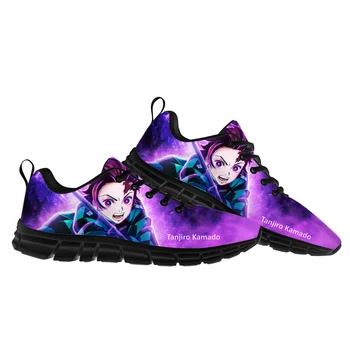 Спортивная обувь Kamado Tanjirou Мужская Женская Подростковая Детская Кроссовки Demon Slayer Высококачественные кроссовки в стиле манга на заказ