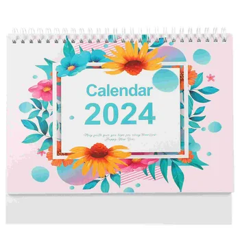 Украшение стола Офисный настольный календарь на 2024 год Негабаритный бумажный стол с обратным отсчетом