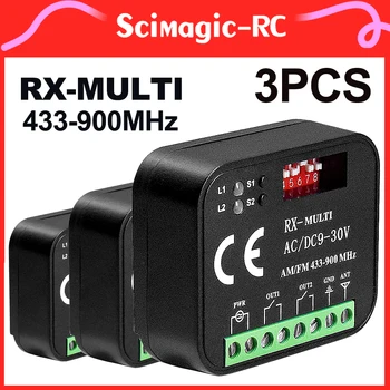 Универсальный Переключатель RX-MULTI Receiver Controller AC/DC 9-30 В 2 Канала от 300 МГц до 868 МГц 433 МГц Приемник Дистанционного Управления Гаражными воротами