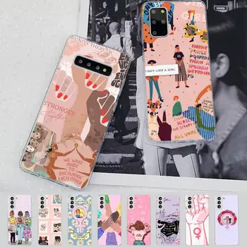 Феминистская эстетика феминизма Girl Power Чехол для телефона Samsung S21 A10 для Redmi Note 7 9 для Huawei P30Pro Honor 8X 10i Чехол
