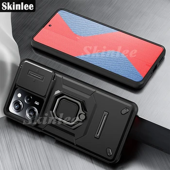 Чехол Skinlee Для Xiaomi Foco X5 Pro 5G С Кольцевым Выдвижным Объективом, Защитным Окошком, Противоударный Чехол Для Redmi Note 12 Pro Plus Cover
