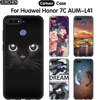 Чжурчжэньский мягкий силиконовый чехол для Huawei Honor 7C Case 5,7-дюймовый изящный чехол для телефона Huawei Honor 7C RU версии AUM-L41 Case Cute