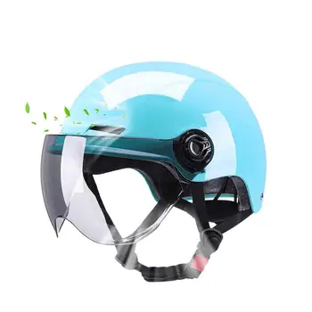 Электрические мотоциклетные шлемы Дорожные велосипедные Велосипедные шлемы для взрослых со съемными защитными очками Дышащие Комфортные Мотоциклетные шлемы